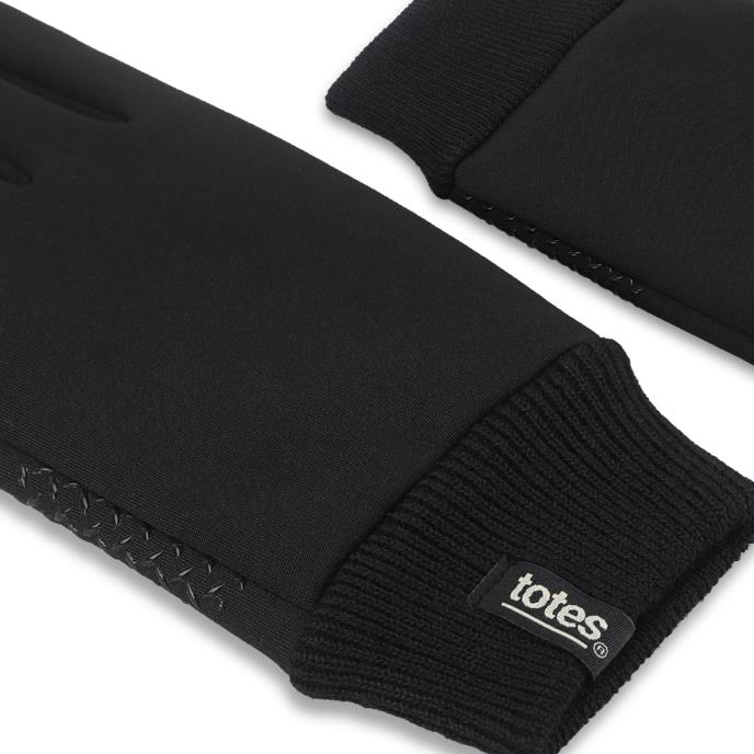totes toasties® Ladies Premium Stretch Thermal Lined Gloves with SmarTouch Black Extra Image 5
